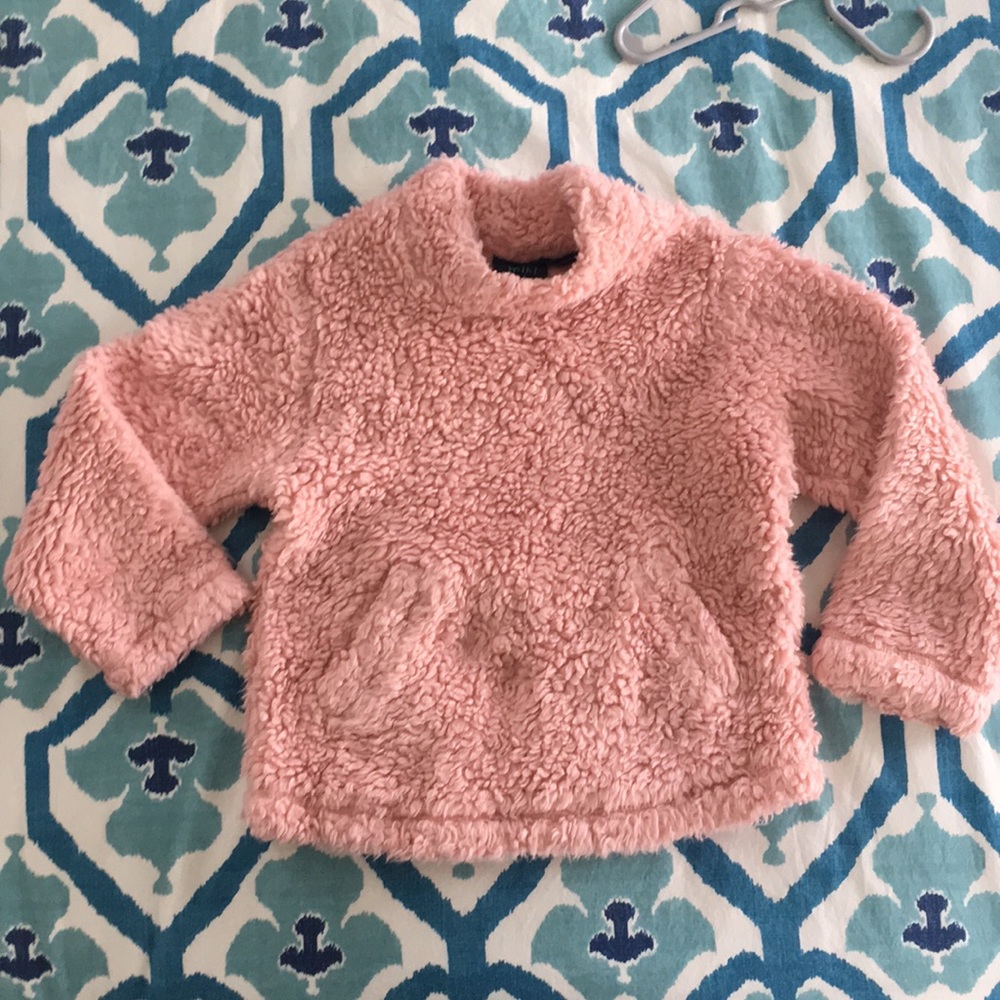 Mini Boden pink fleece top